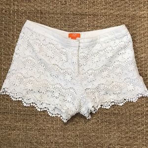 Joe Fresh white lace shorts size 6